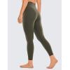 imageCRZ YOGA Brushed Naked Feeling Workout Leggings 25  High Waisted Gym Compression Tummy Control Womens Yoga PantsOlive Green