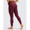 imageCRZ YOGA Brushed Naked Feeling Workout Leggings 25  High Waisted Gym Compression Tummy Control Womens Yoga PantsRed Merlot