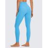 imageCRZ YOGA Brushed Naked Feeling Workout Leggings 25  High Waisted Gym Compression Tummy Control Womens Yoga PantsSerenity Blue