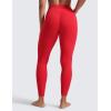 imageCRZ YOGA Butterlift Workout Leggings 25  High Waisted Pilates Gym Athletic Womens Yoga Pants Buttery SoftAurora Red