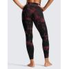 imageCRZ YOGA Butterlift Workout Leggings 25  High Waisted Pilates Gym Athletic Womens Yoga Pants Buttery SoftBurgundy Tie Dye Flowers