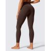 imageCRZ YOGA Butterlift Workout Leggings 25  High Waisted Pilates Gym Athletic Womens Yoga Pants Buttery SoftHot Fudge Brown
