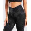imageCRZ YOGA Butterluxe Crossover Waist Leggings 25  V Crossover High Waisted Gym Workout Yoga WomensBlack Tie Dye Flowers