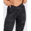 imageCRZ YOGA Butterluxe Crossover Waist Leggings 25  V Crossover High Waisted Gym Workout Yoga WomensDark Grey Camouflage 2