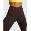 imageCRZ YOGA Butterluxe Crossover Waist Leggings 25  V Crossover High Waisted Gym Workout Yoga WomensHot Fudge Brown