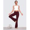 imageCRZ YOGA Butterluxe Low Rise Flare Leggings 32  Bootcut Buttery Soft Lounge Casual Womens Yoga Pants with PocketRed Merlot