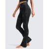 imageCRZ YOGA Butterluxe Mini Flared Leggings 3031533  High Waist Bootcut Casual Lounge Women Yoga Pants with PocketBlack Tie Dye Flowers