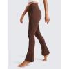 imageCRZ YOGA Butterluxe Mini Flared Leggings 3031533  High Waist Bootcut Casual Lounge Women Yoga Pants with PocketCoffee Brown