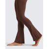 imageCRZ YOGA Butterluxe Mini Flared Leggings 3031533  High Waist Bootcut Casual Lounge Women Yoga Pants with PocketCoffee Brown