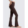 imageCRZ YOGA Butterluxe Mini Flared Leggings 3031533  High Waist Bootcut Casual Lounge Women Yoga Pants with PocketHot Fudge Brown