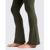 imageCRZ YOGA Butterluxe Mini Flared Leggings 3031533  High Waist Bootcut Casual Lounge Women Yoga Pants with PocketOlive Green