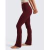 imageCRZ YOGA Butterluxe Mini Flared Leggings 3031533  High Waist Bootcut Casual Lounge Women Yoga Pants with PocketRed Merlot