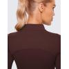 imageCRZ YOGA Butterluxe Mock Neck Long Sleeve Shirts for Women  Workout Casual Tops Turtleneck Crop Slim Fall Base LayerTaupe