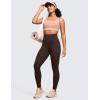 imageCRZ YOGA Butterluxe Super High Waist Leggings 28  Full Length Buttery Soft Womens Yoga Pants Over BellyHot Fudge Brown