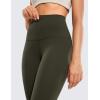 imageCRZ YOGA Butterluxe Super High Waist Leggings 28  Full Length Buttery Soft Womens Yoga Pants Over BellyOlive Green