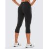 imageCRZ YOGA Butterluxe Workout Capri Leggings Pockets 19  High Waisted Gym Womens Yoga Crop Pants Buttery SoftBlack