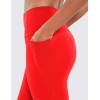 imageCRZ YOGA Butterluxe Workout Capri Leggings Pockets 19  High Waisted Gym Womens Yoga Crop Pants Buttery SoftDark Red