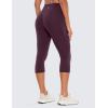 imageCRZ YOGA Butterluxe Workout Capri Leggings Pockets 19  High Waisted Gym Womens Yoga Crop Pants Buttery SoftDeep Purple