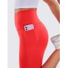 imageCRZ YOGA Butterluxe Workout Capri Leggings Pockets 19  High Waisted Gym Womens Yoga Crop Pants Buttery SoftDeep Red