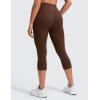 imageCRZ YOGA Butterluxe Workout Capri Leggings Pockets 19  High Waisted Gym Womens Yoga Crop Pants Buttery SoftLava Brown