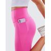 imageCRZ YOGA Butterluxe Workout Capri Leggings Pockets 19  High Waisted Gym Womens Yoga Crop Pants Buttery SoftNeon Light Purple