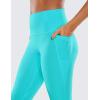 imageCRZ YOGA Butterluxe Workout Capri Leggings Pockets 19  High Waisted Gym Womens Yoga Crop Pants Buttery SoftNeon Spectral Blue