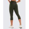 imageCRZ YOGA Butterluxe Workout Capri Leggings Pockets 19  High Waisted Gym Womens Yoga Crop Pants Buttery SoftOlive Green