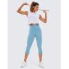 imageCRZ YOGA Butterluxe Workout Capri Leggings Pockets 19  High Waisted Gym Womens Yoga Crop Pants Buttery SoftPure Blue