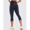 imageCRZ YOGA Butterluxe Workout Capri Leggings Pockets 19  High Waisted Gym Womens Yoga Crop Pants Buttery SoftTrue Navy