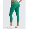 imageCRZ YOGA Butterluxe Workout Capri Leggings Pockets 23  High Waist Gym Womens Crop Pants Yoga Buttery SoftCascadia Green