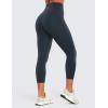 imageCRZ YOGA Butterluxe Workout Capri Leggings Pockets 23  High Waist Gym Womens Crop Pants Yoga Buttery SoftTrue Navy