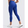 imageCRZ YOGA Butterluxe Workout Capri Leggings Pockets 23  High Waist Gym Womens Crop Pants Yoga Buttery SoftWaves Blue