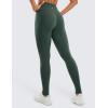imageCRZ YOGA Butterluxe Workout Leggings Pockets 31  High Waisted Athletic Gym Womens Yoga Pants for Tall WomenDark Forest Green