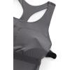 imageCRZ YOGA Butterluxe Workout Racerback Tank Tops for Women  Padded Athletic Spandex Yoga Shirts with Built in BraDark Carbon