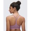 imageCRZ YOGA Butterluxe Y Back Sports Bras for Women  Padded Racerback Low Impact Spaghetti Thin Strap Workout Yoga TopLight Lavender