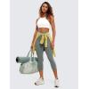 imageCRZ YOGA Butterluxe Yoga Capris Leggings 21  High Waisted Buttery Soft Lounge Womens Crop PantsGrey Sage
