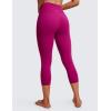 imageCRZ YOGA Butterluxe Yoga Capris Leggings 21  High Waisted Buttery Soft Lounge Womens Crop PantsMagenta Purple