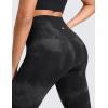 imageCRZ YOGA Butterluxe Yoga Leggings 31 Extra Long High Waisted Workout Lounge Pants for Tall WomenBlack Tie Dye Flowers
