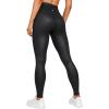 imageCRZ YOGA Butterluxe Yoga Leggings 31 Extra Long High Waisted Workout Lounge Pants for Tall WomenFaux Leather Black