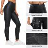imageCRZ YOGA Butterluxe Yoga Leggings 31 Extra Long High Waisted Workout Lounge Pants for Tall WomenFaux Leather Black