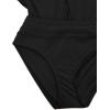 imageCRZ YOGA Classic Fit Dolphin Board Shorts for Women 3  High Waisted Beach Swimwear Bottoms Bathing Trunks with LinerBlack