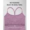 imageCRZ YOGA CutOut Y Back Crop Tank Tops for Women  Scoop Neck Spaghetti Strap Racerback Yoga Longline Sports Bra Non PaddedLight Lavender