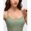 imageCRZ YOGA CutOut Y Back Crop Tank Tops for Women  Scoop Neck Spaghetti Strap Racerback Yoga Longline Sports Bra Non PaddedPistachio Green