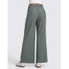 imageCRZ YOGA Lightweight Drapey Wide Leg Casual Pants for Women 30  Flowy Travel Work Loose Fit SummerGrey Sage