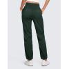 imageCRZ YOGA Lightweight Straight Leg Workout Pants for Women 283032  Ruched Casual Work Athletic Joggers with PocketsLegend Green
