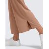 imageCRZ YOGA Lightweight Wide Leg Cropped Pants for Women 25  Casual Travel Work Sweatpants SummerMocha Mousse