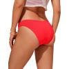 imageCRZ YOGA Low Waisted Bikini Bottom for Women  Cheeky Basic Bathing Swimsuit Swim BriefsDeep Red