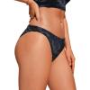 imageCRZ YOGA Low Waisted Bikini Bottom for Women  Cheeky Basic Bathing Swimsuit Swim BriefsJungle Camouflage Gray
