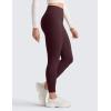 imageCRZ YOGA Matte Thermal Fleece Lined Leggings 25  Casual Lounge Workout Womens Yoga High Waisted Pants Winter WarmRipe Plum