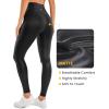 imageCRZ YOGA No Front Seam Faux Leather Leggings 28  Butterluxe Matte High Waist Stretch Tights Womens Pleather PantsFaux Leather Black
